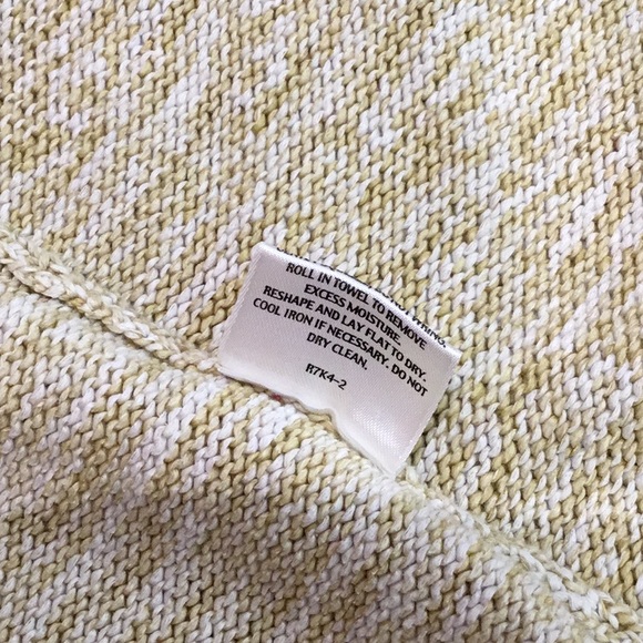 Eileen Fisher Spring! Lemon-Lime Cotton Cardigan - Picture 5 of 5